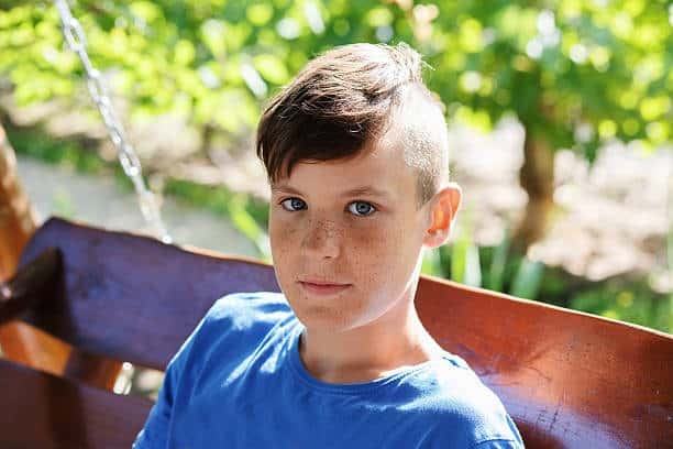 Tween Boys Undercut with Side Swept Fringe