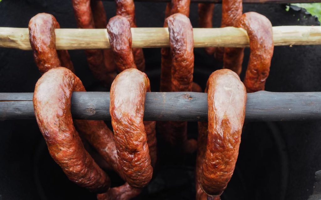 Ukrainian homemade sausages