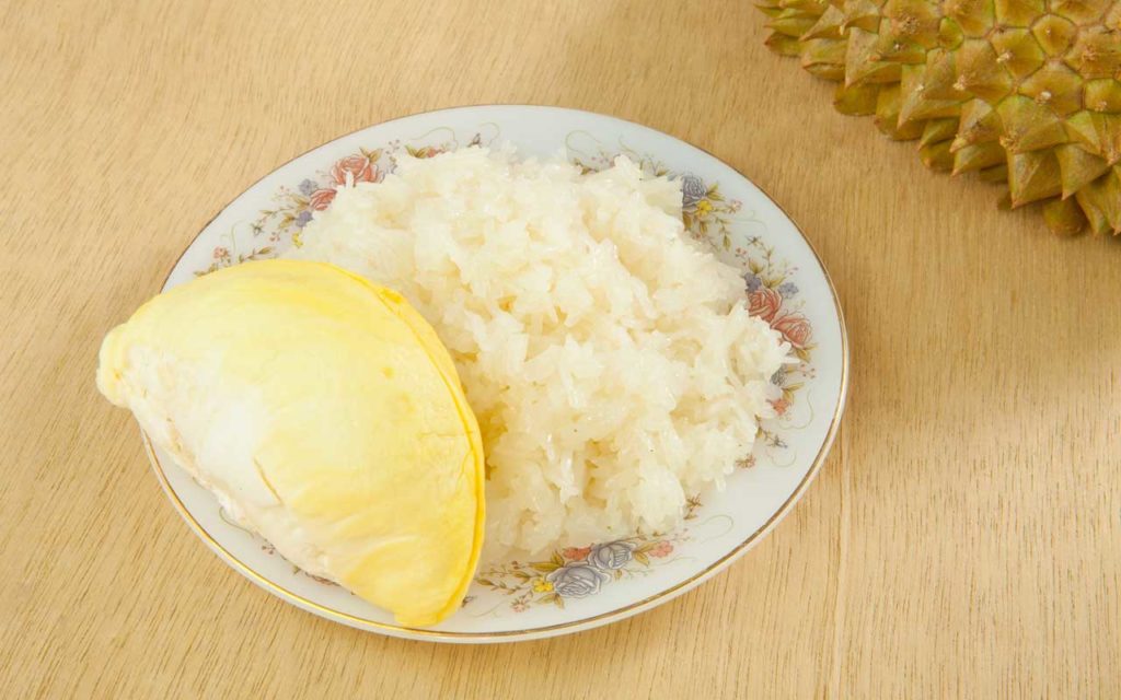 Vietnamese Food: Xôi Xiêm (Sầu Riêng) – Durian Sticky Rice