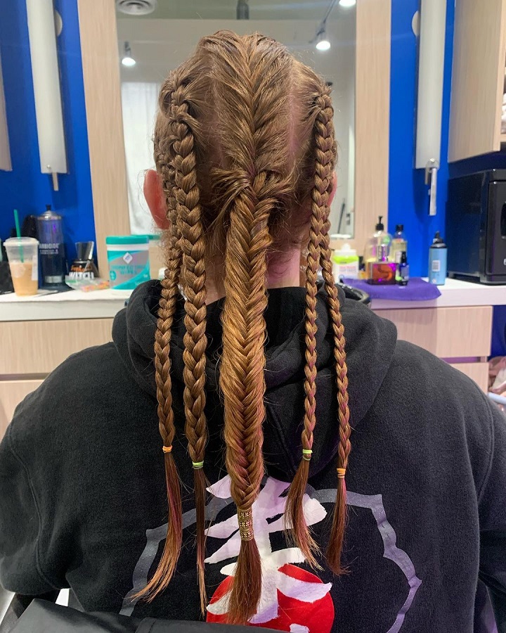 5 braids for viking men