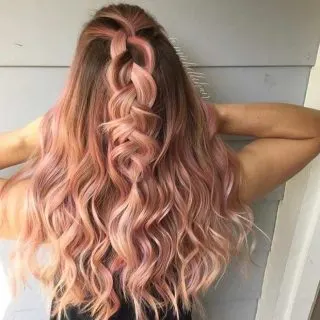 Rose Gold Balayage Hairstyles