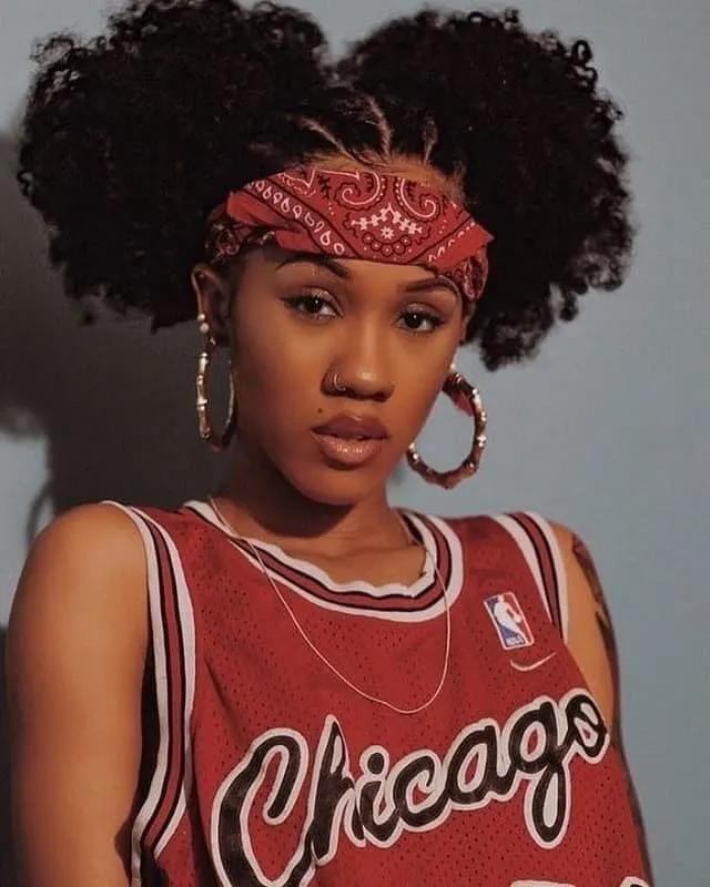 90s black hairstyle