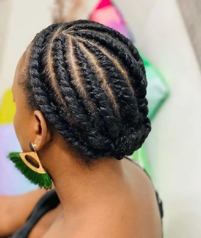 african american flat twist updo