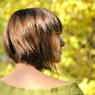 angled bob with layers