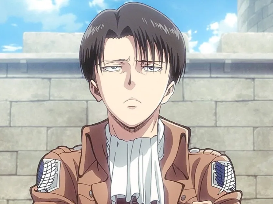 Anime Guy Levi Ackerman With Black Hair