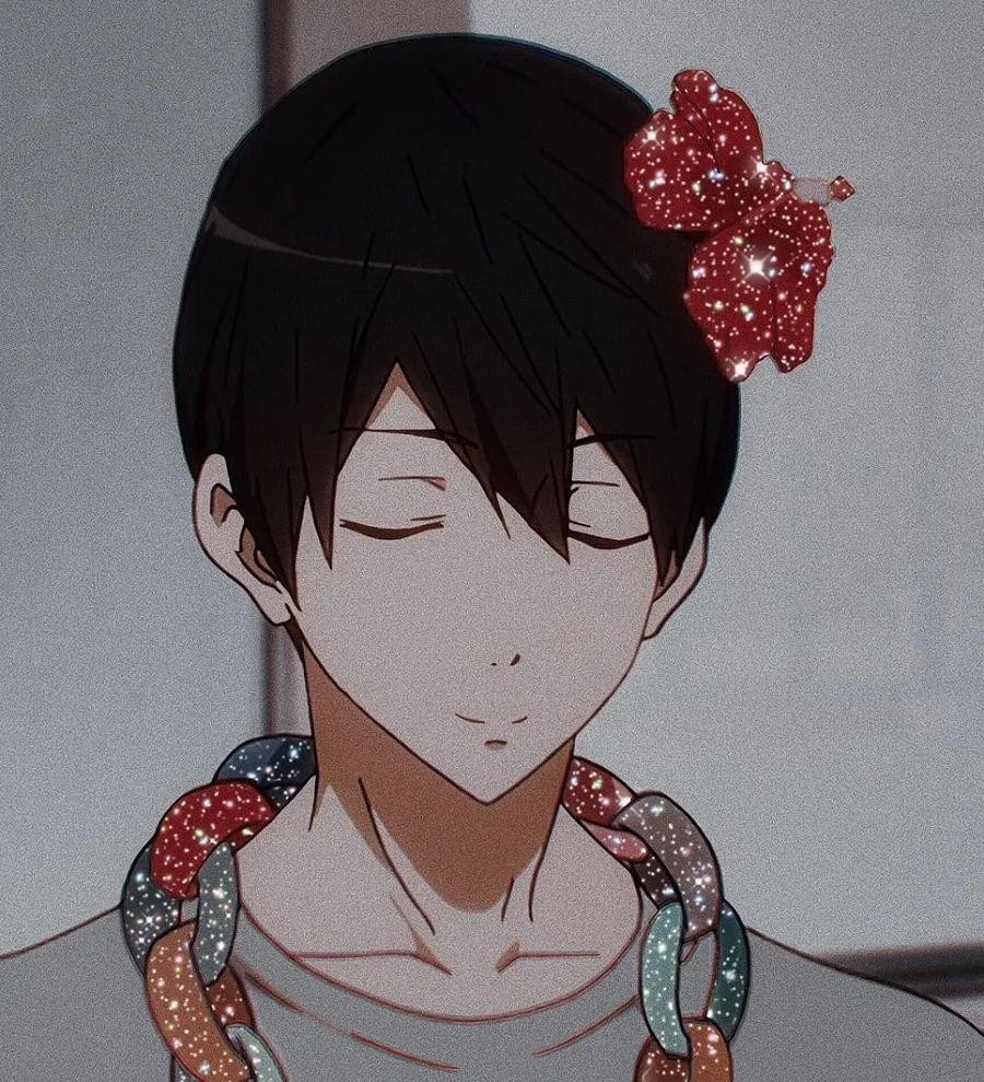 Anime Guy With Black Hair- Haruka Nanase