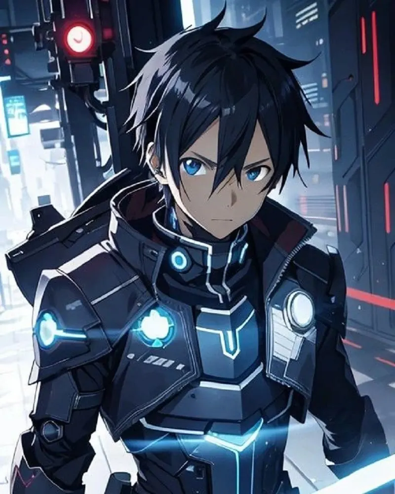 Anime Guy With Black Hair- Kirito