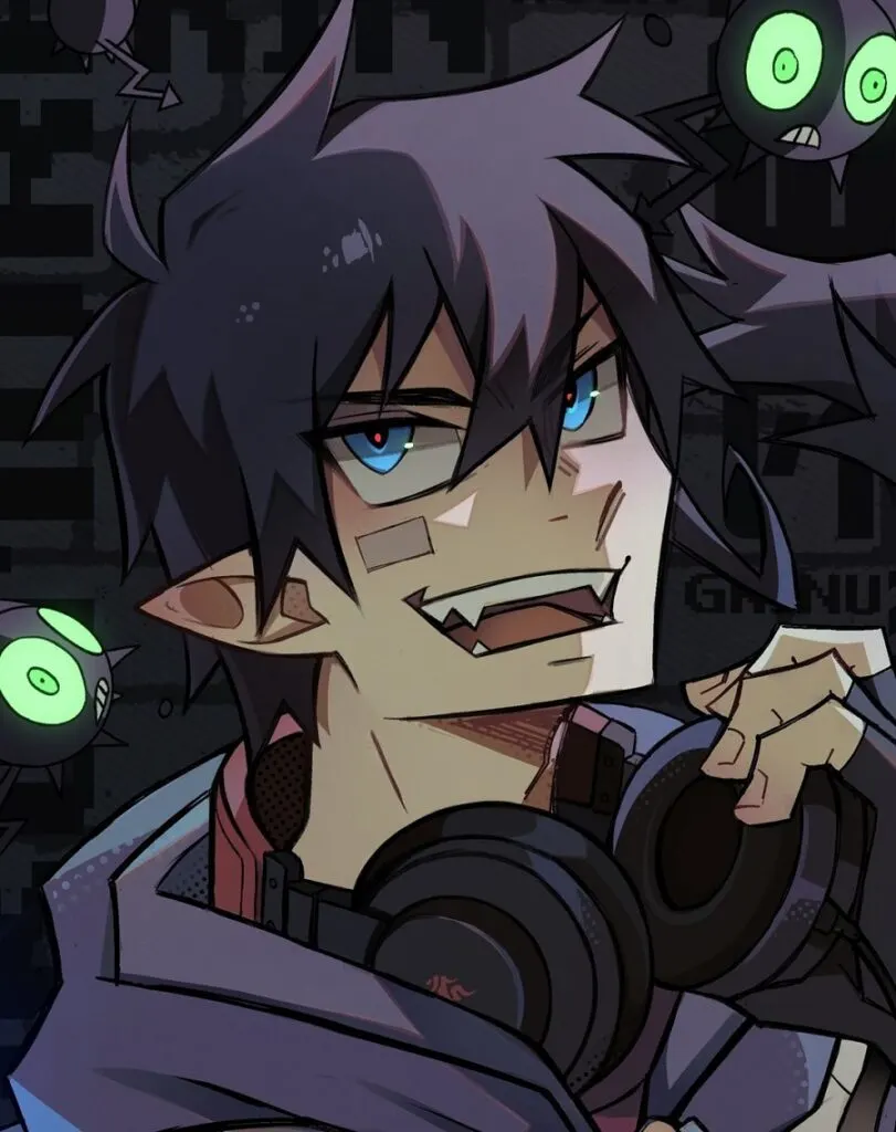 Anime Guy With Black Hair- Rin Okumura