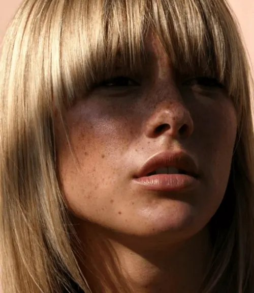 arched bangs style