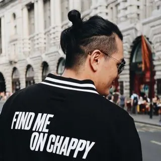 asian man bun