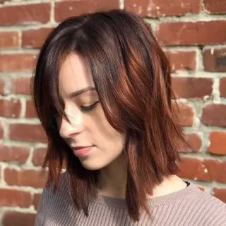 auburn balayage