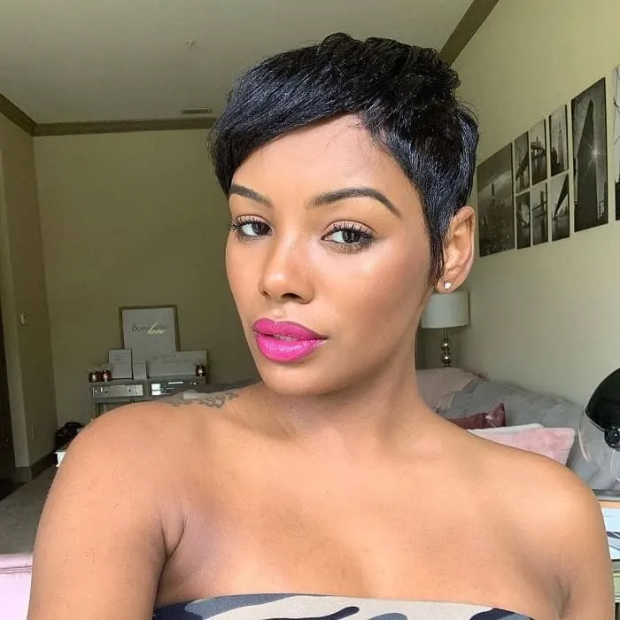 Black Pixie Cut