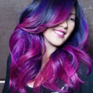 ombre with bangs hairstyle
