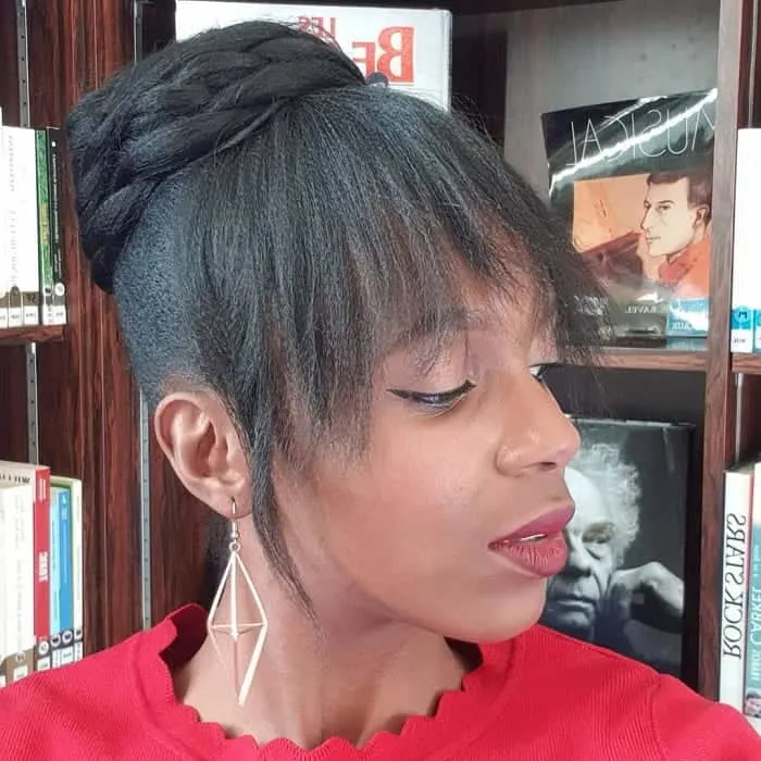 Black Hair with Bangs