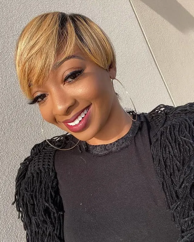 Blonde Hairstyle for Black Ladies