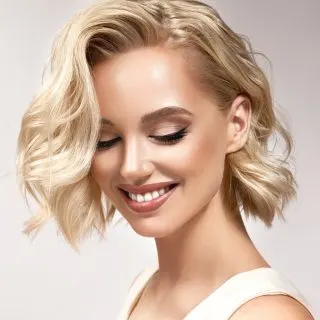 bob cut for women with big forehead