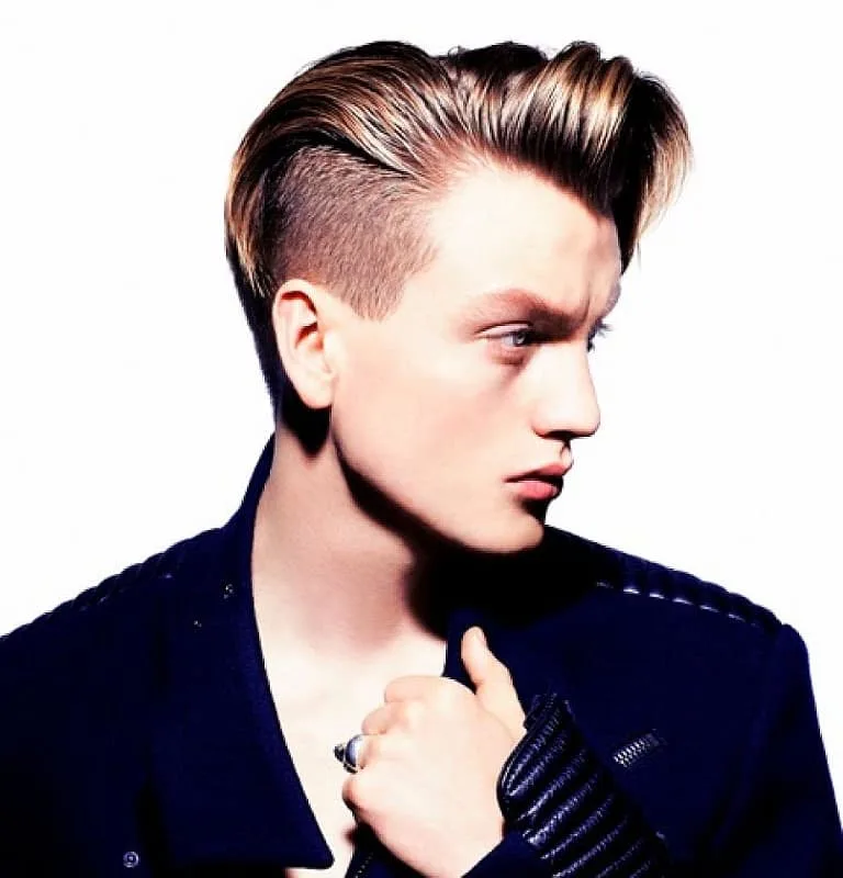 boy's medium hair with undercut
