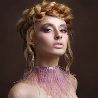 braid hairstyle for big forehead