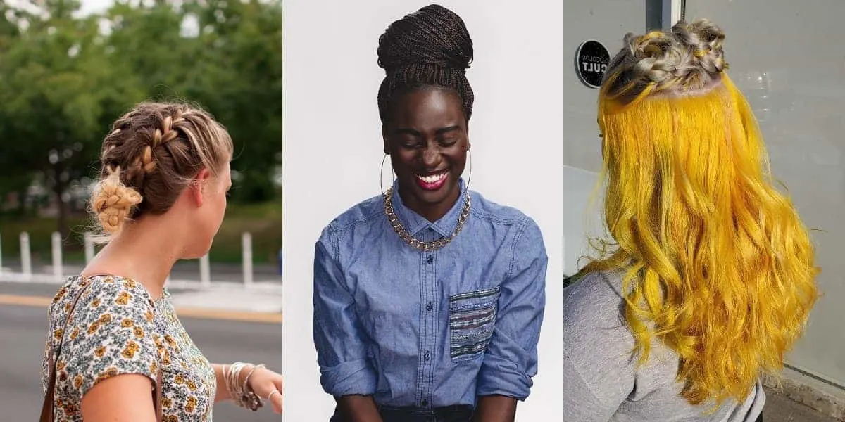 braided bun hairstyle