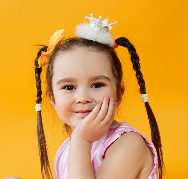 braided hairstyle for little girl