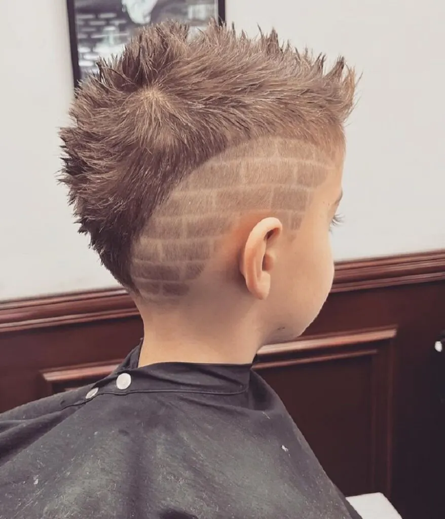 brick hair design for boys