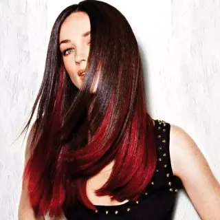 brown hair with red underneath