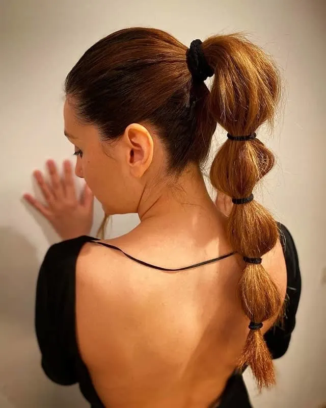 bubble ponytail