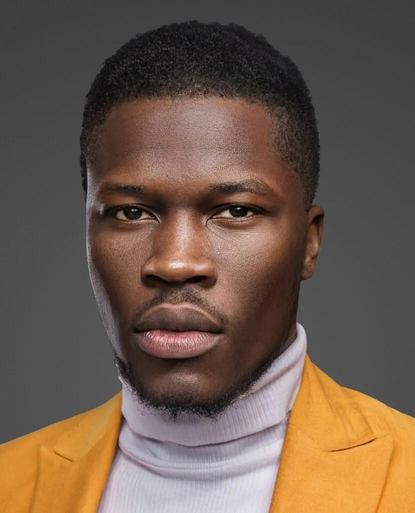 buzz cut for men with small forehead