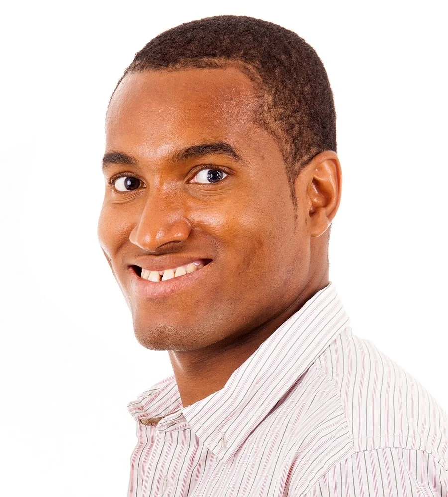 buzz cut for men with square face