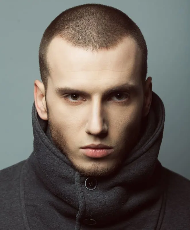 buzz cut for receding hairline