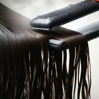 Flat Ironing Wet Hair
