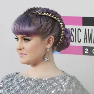 Celeb Kelly Osbourne with Bangs Hairstyle