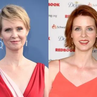 Celebrity with Red Hair vs Blonde Hair - CYNTHIA NIXON