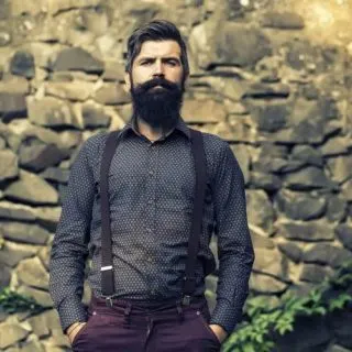 Long and Curly Beard