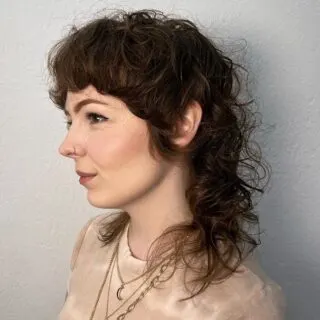 curly wolf cut