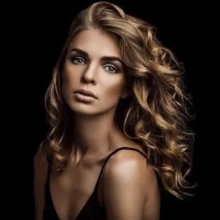 Dark and Curly Ombre hairstyles for women