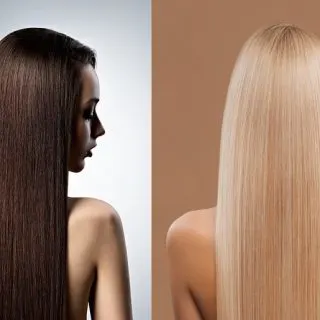 dark brown to blonde hair color