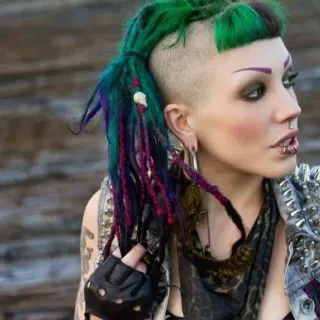dreads with shaved sides