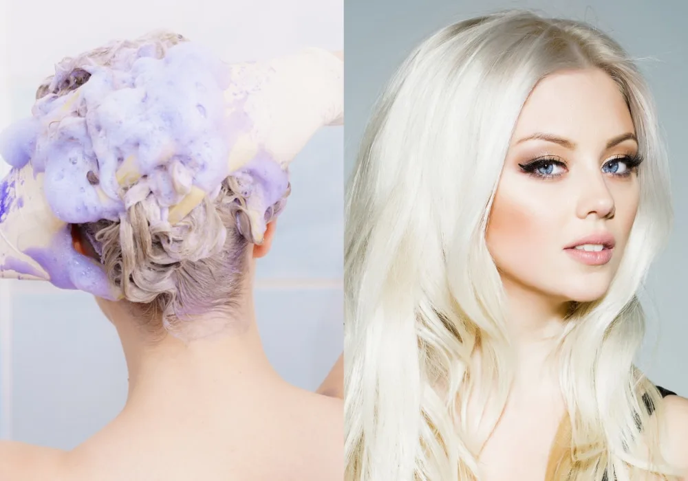 dyed platinum hair