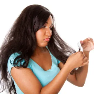 frizzy natural hair after straightening