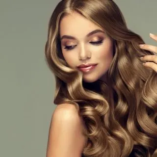 golden brown hair