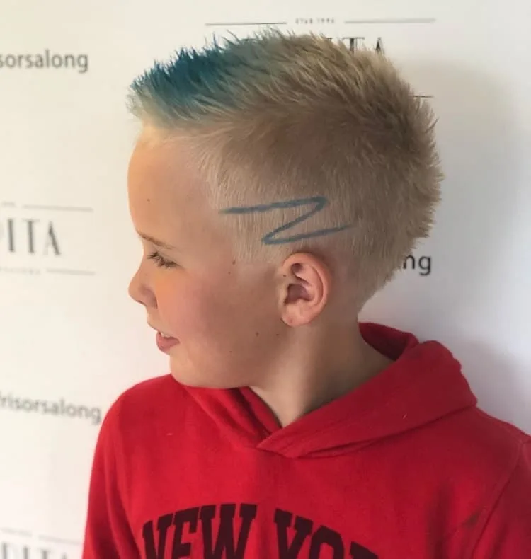 dyed hair design for boys