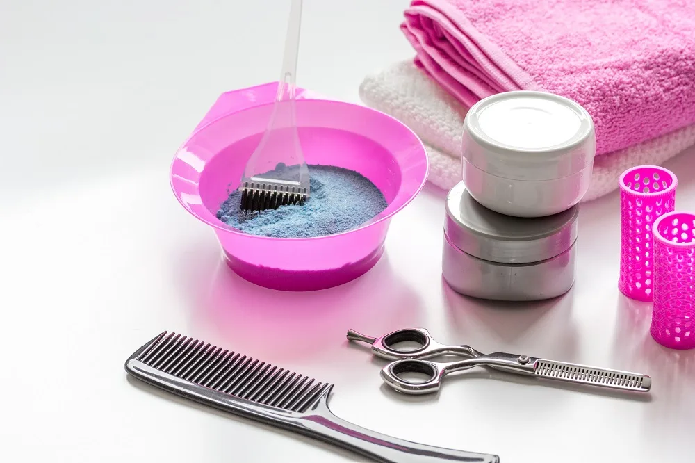 hair dyeing supplies