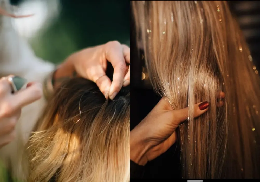 hair tinsel maintenance