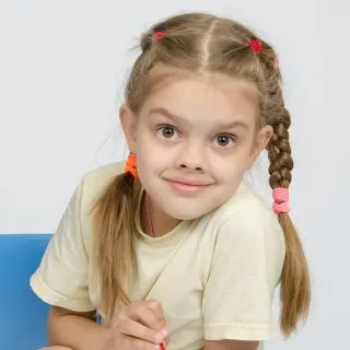 hairstyle for 7 years old girls
