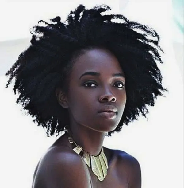 ponned up curls on black girl