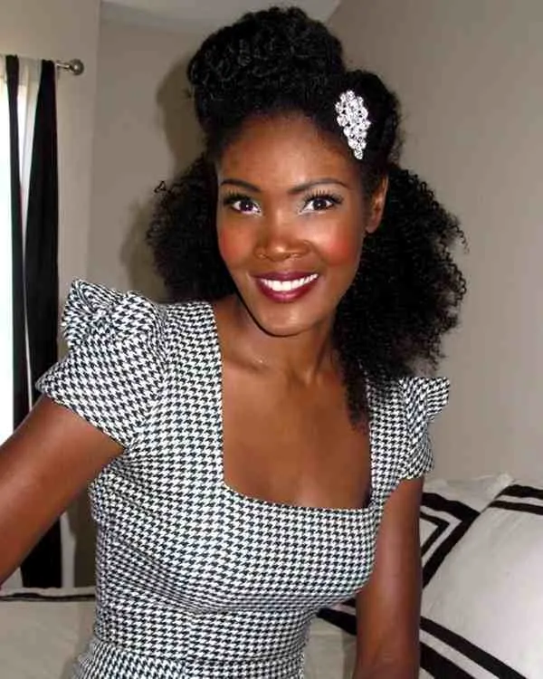 black women simple hairstyle