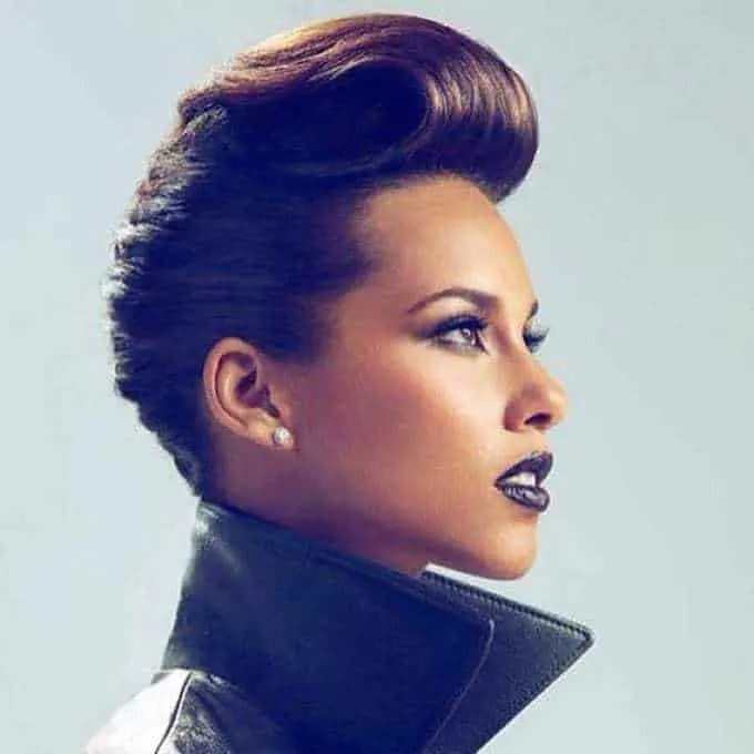 black women haircut with Mohawk Undercut
