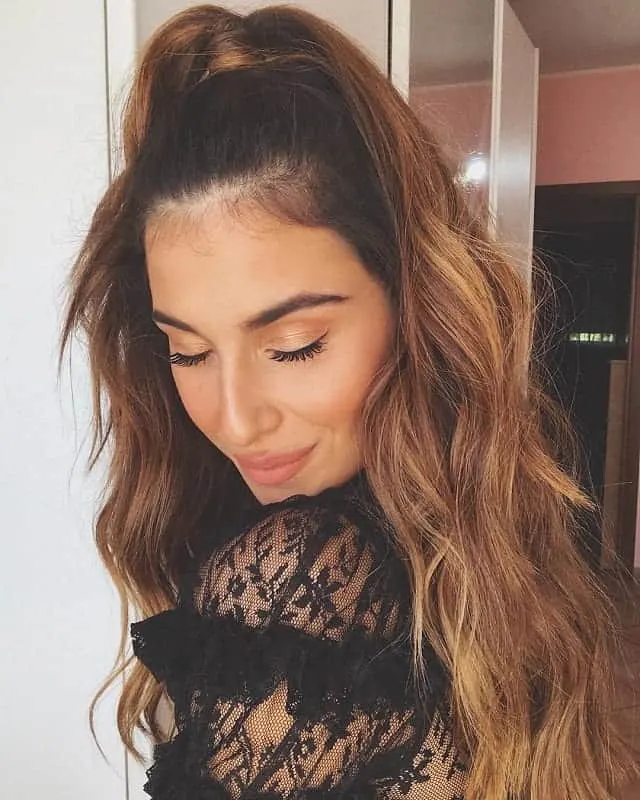 half ponytail