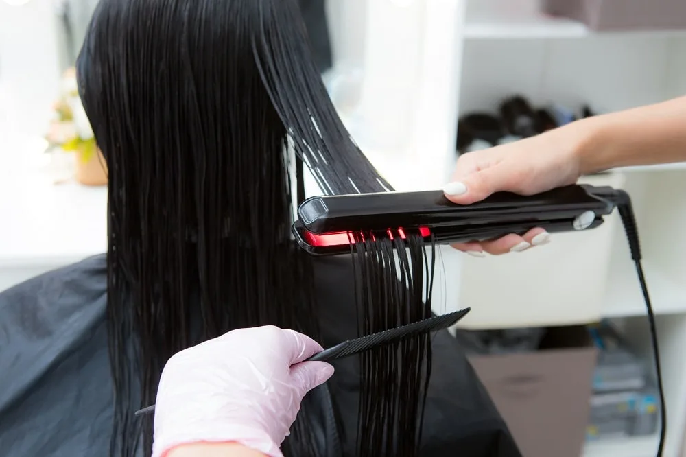 How To Thin Out Thick Hair Without Layers - Keratin Treatment